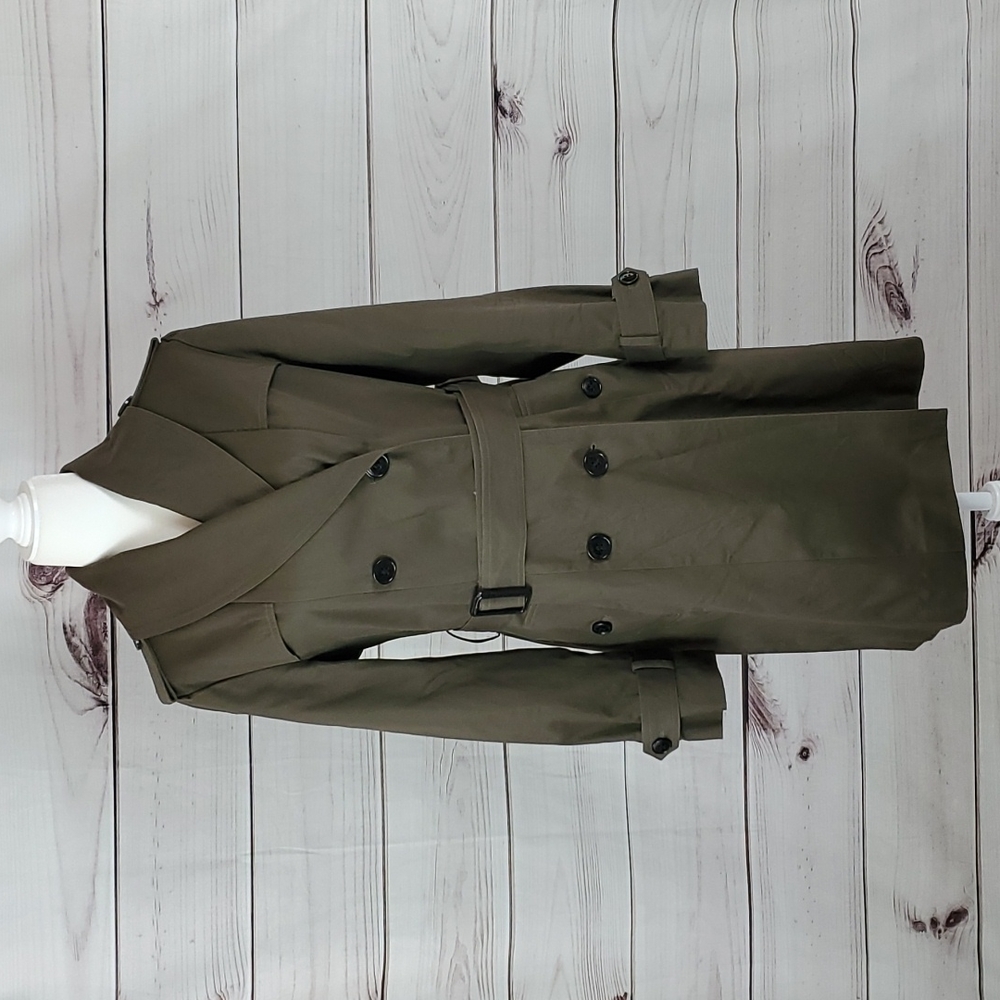 Kenneth Cole• M trench coat double breasted belted
